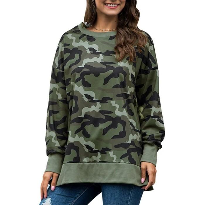 Sweat Militaire Femme Green Camo