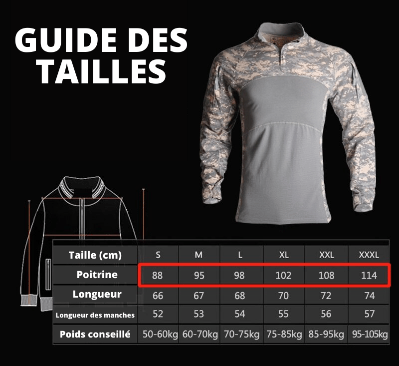 Tee-Shirt Tactique Militaire Homme