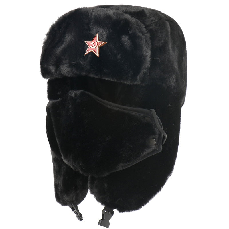 Ushanka Chapeau Traditionnel Russe avec Rabats