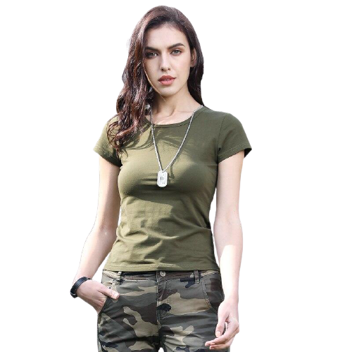 T shirt militaire femme on sale