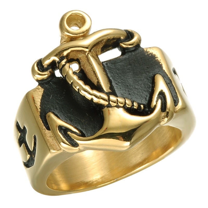 Bague argent massif motif couronne armée