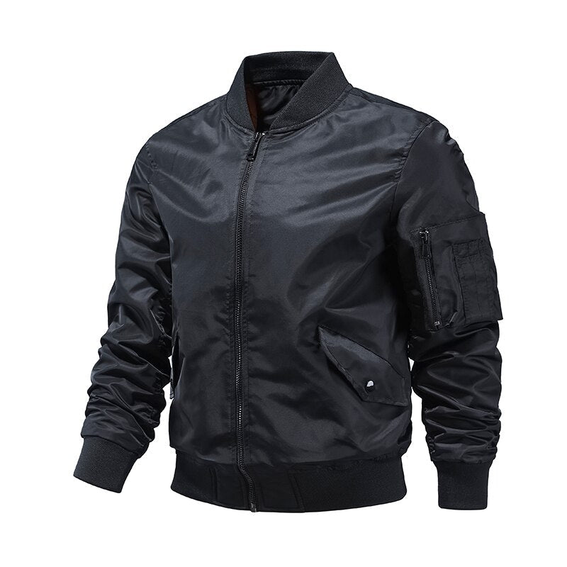 Bombers Noir militaire style veste