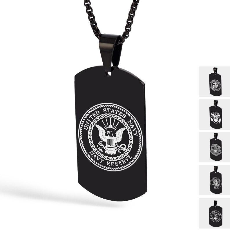 Pendentif plaque militaire