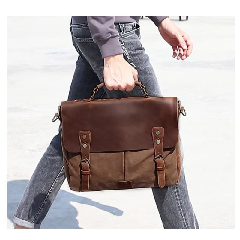 Sacoche en cuir vintage