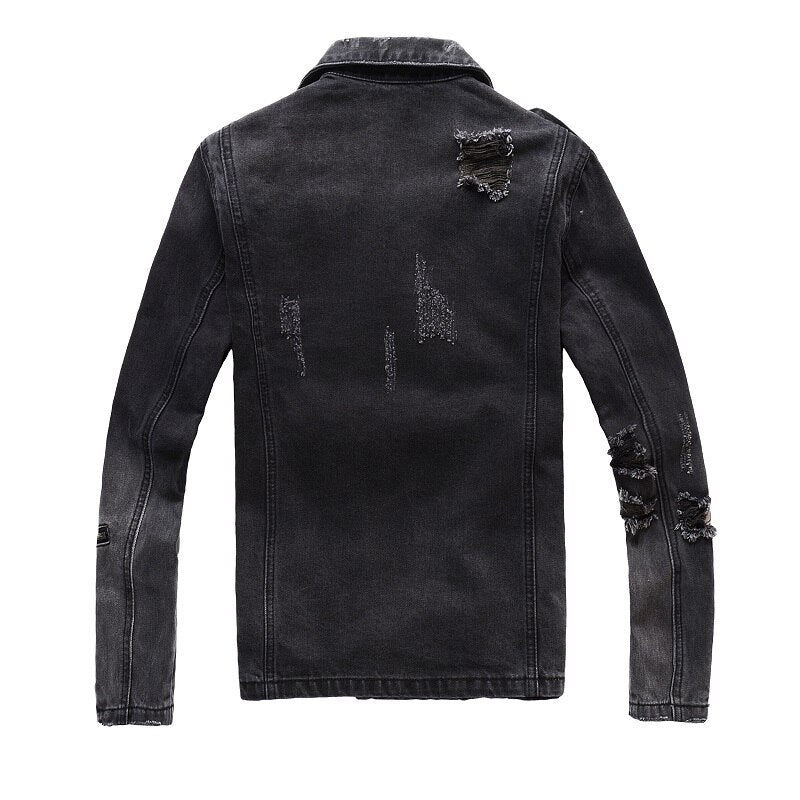 Veste en jeans noire