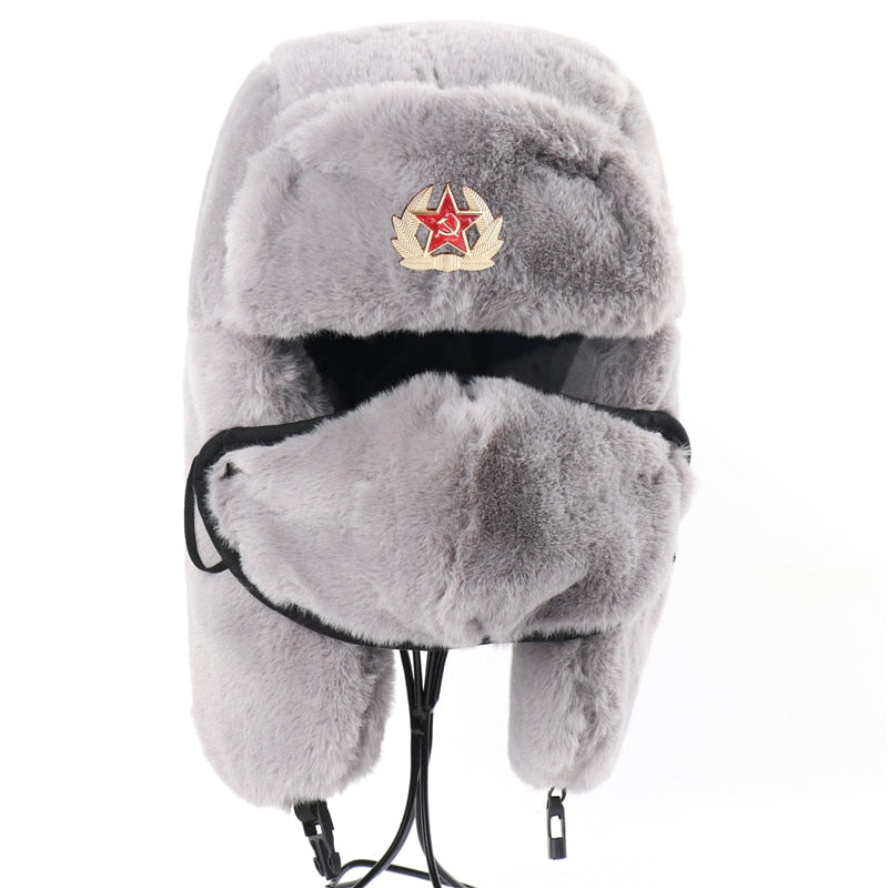 Ushanka Chapeau Traditionnel Russe avec Rabats