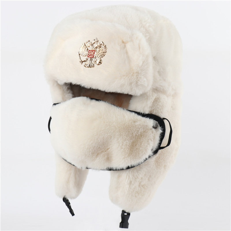 Ushanka Chapeau Traditionnel Russe avec Rabats