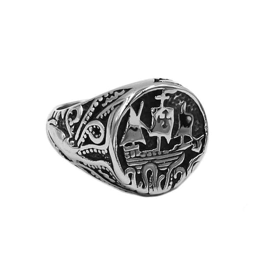 BAGUE MILITAIRE - CORSAIRE (ARGENT)
