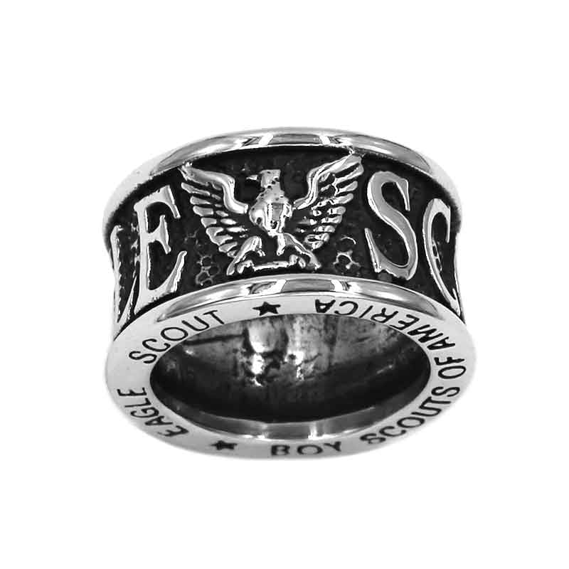 BAGUE MILITAIRE - DESERT EAGLE (ARGENT)