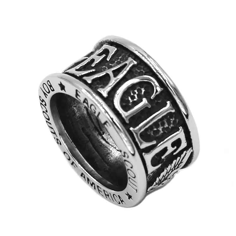 BAGUE MILITAIRE - DESERT EAGLE (ARGENT)