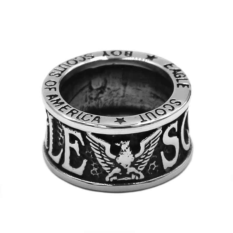 BAGUE MILITAIRE - DESERT EAGLE (ARGENT)