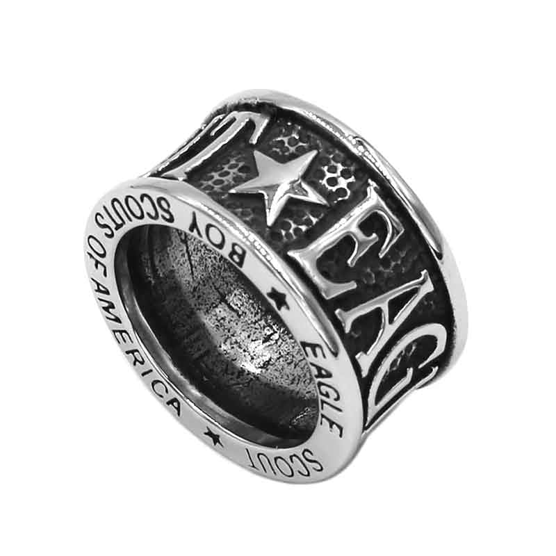 BAGUE MILITAIRE - DESERT EAGLE (ARGENT)