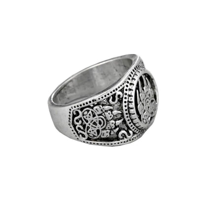 BAGUE MILITAIRE - OURS FÉROCE (ARGENT)