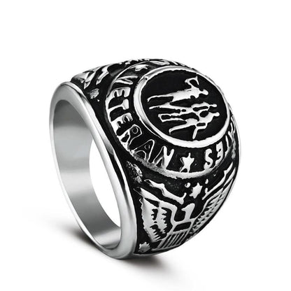 BAGUE MILITAIRE - VÉTÉRAN (ARGENT)